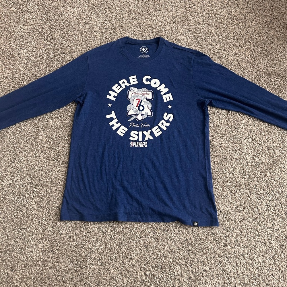 ‘47 Brand Philadelphia 76ers 2018 Playoff Long Sleeve T-Shirt